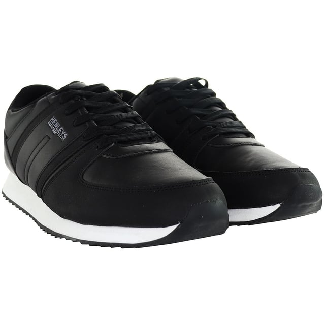 The Henleys Renner Men's Running Trainers are crafted to optimize your running performance while keeping you stylish and comfortable throughout your workouts. Here are the key features of these exceptional trainers:

 Modern Design:  The Renner trainers feature a contemporary design that seamlessly blends style with functionality, making them a perfect choice for both athletic activities and casual wear.

 Breathable Upper:  Engineered with a breathable mesh upper, these trainers ensure maximum airflow to keep your feet cool and dry, even during intense runs or workouts.

 Lightweight Construction:  Built with lightweight materials, the Renner trainers offer a feather-light feel, allowing for effortless movement and agility on the track or treadmill.

 Responsive Cushioning:  Equipped with responsive cushioning in the midsole, these trainers provide excellent shock absorption and energy return, helping to reduce fatigue and enhance your performance.

 Durable Outsole:  The durable rubber outsole of the Renner trainers offers exceptional traction and grip on various surfaces, ensuring stability and confidence with every stride.