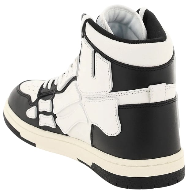 Amiri High Top Trainers, Leather Upper, Amiri Sneakers, Lace Fasten, Rubber Sole, 100% Leather, Black Shoes