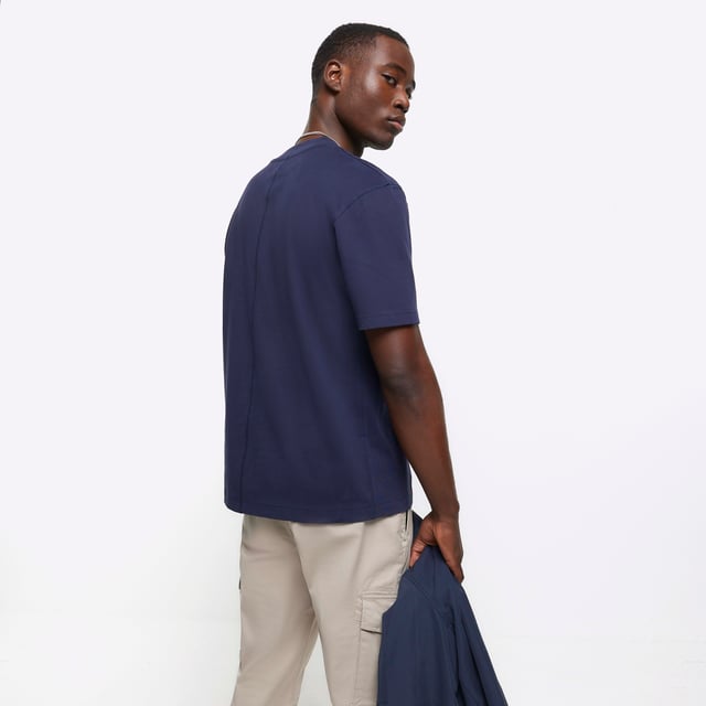RI Studio, Regular Fit, Crew neck, Short sleeve, Interlock, Heavyweight, Cotton for this product has been more responsibly sourced
