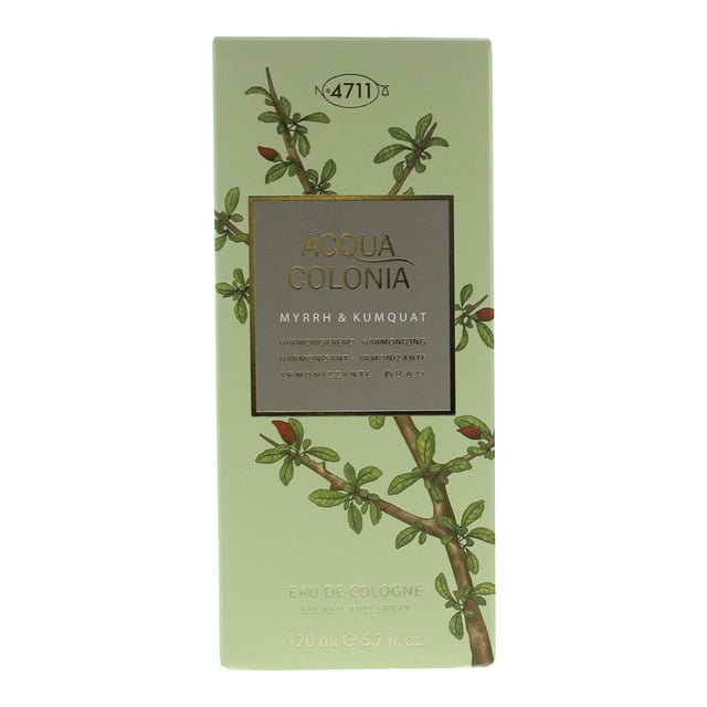 Acqua Colonia Myrrh & Kumquat by 4711 is a warm sweet aromatic citrus fragrance for women and men. This scent features myrrh and kumquat. Acqua Colonia Myrrh & Kumquat was launched in 2018..