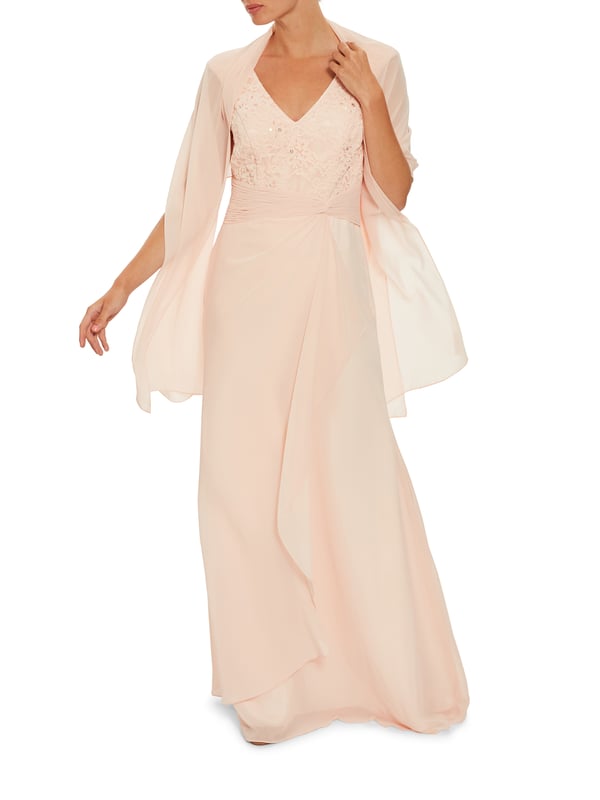 Gina bacconi chiffon dress clearance