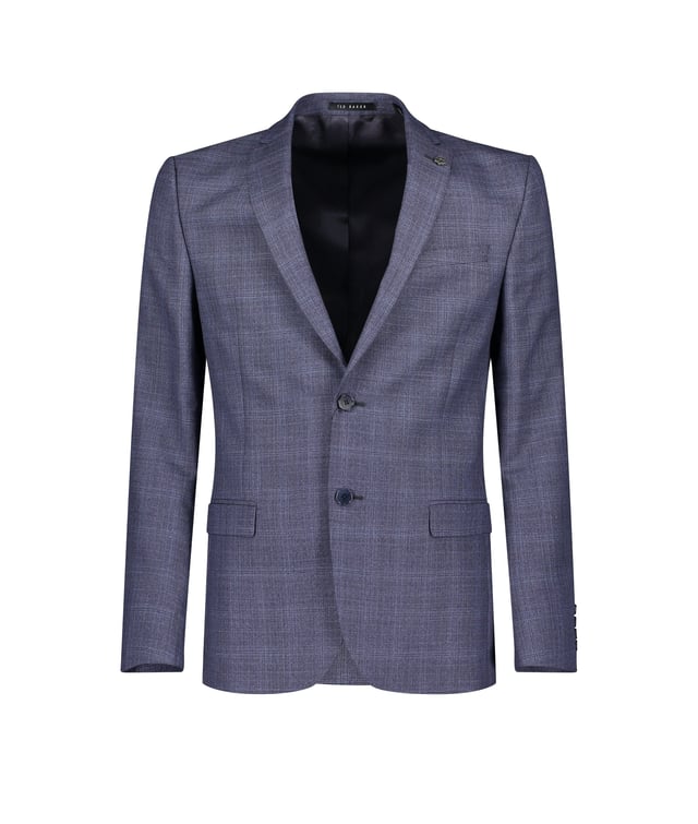 Men's Ted Baker Chelia Airforce Check Slim Suit Jacket in Blue