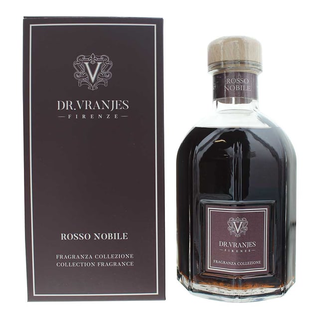 Rosso Nobile, launched in 2022, is a fragrance for both men and women by Dr. Vranjes Firenze. Perfect for Fall and Winter, this fragrance is mostly worn during the evening. This fragrance contains top notes of Grapes and Wild Berries. Middle notes of this fragrance are Magnolia and Violet with base notes of Woodsy Notes. Ideal for creating a perfectly relaxing atmosphere in your living area where the notes come together to create a perfect blend that will make your ambient even more welcoming and comfortable. Please note reed diffuser sticks are not included.