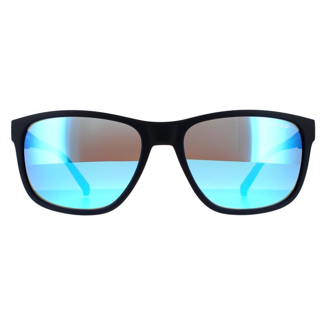 Arnette Rectangle Mens Matte Dark Blue Green Mirror Light Blue Sunglasses