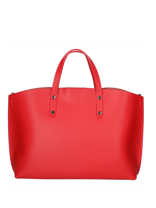 Bolso de mujeres con un solo compartimento sin forro en cuero Ruga genuino. Bolsa interna extraíble. Producto artesanal italiano. Hecho en Italia