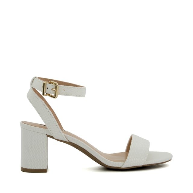 Meet your new wear-with-everything style. Comfortable and versatile, these sandals feature an adjustable ankle strap and rest on a block heel.