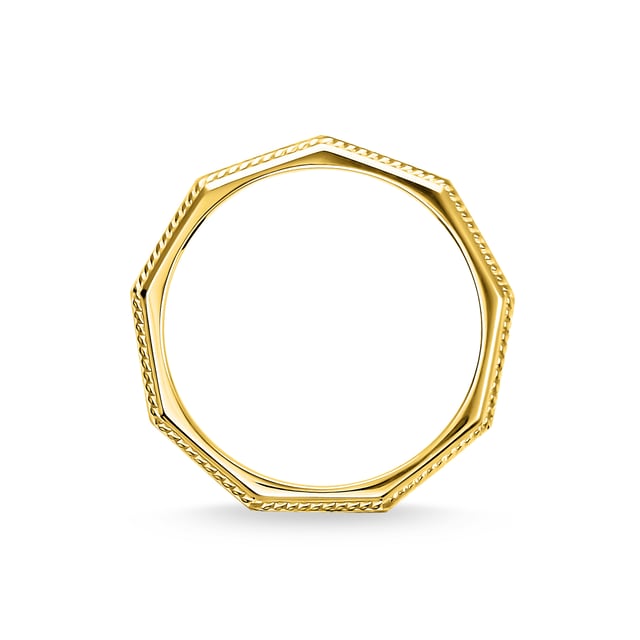 Angular Simple Rings Unisex Ring Angular Gold