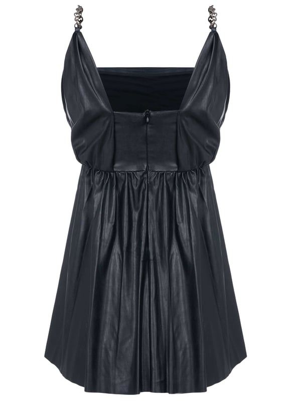 100% poliéster; vestido rosa; Modelo: 1G168RY7CD L81; Mano de obra de alta calidad; Atajo; Detalles del logotipo de Pinko; Dos correas finas