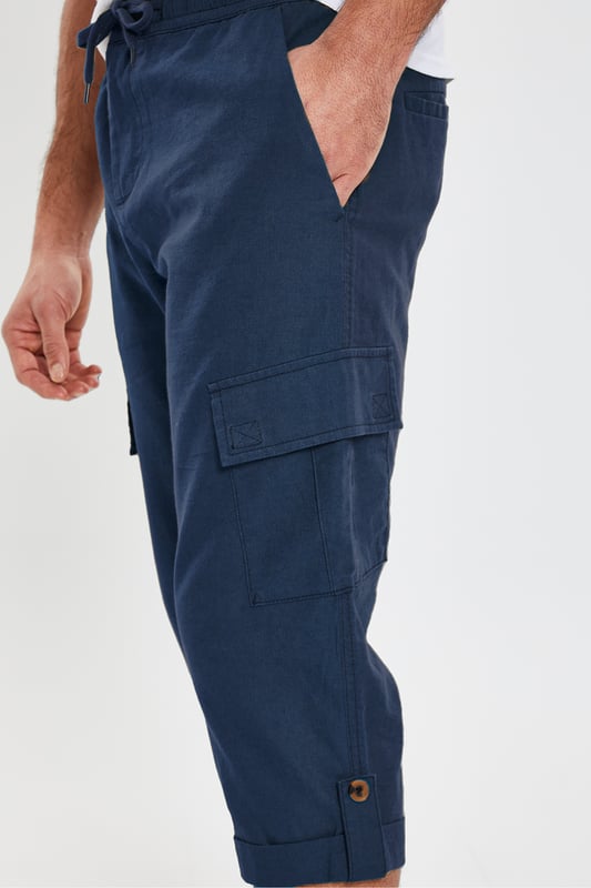 Three quarter shop length combat trousers