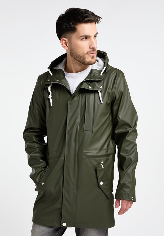 keine Füllung  Schlechtwetter-Genie! Ob Regen oder Wind, der Regenparka, der gleichzeitig auch als Übergangsjacke fungiert, ist von ICEBOUND designt und lässt Sie garantiert nicht im Stich. Gefertigt aus einem wasserdichten Obermaterial sind es die versiegelten Nähte, der verdeckte Reißverschluss und die große Kapuze, die den funktionalen Allrounder ausmachen. Für besonders angenehmen Tragekomfort sorgt ein weiches Jersey-Innenfutter in Melange sowie eine innen liegende Taillenkordel. Zwei seitliche Eingrifftaschen, eine Innentasche und die Brusttasche mit Reißverschluss runden den Style gekonnt ab. Genießen Sie die Natur, auch wenn das Wetter mal nicht mitspielt.  Regenmantel