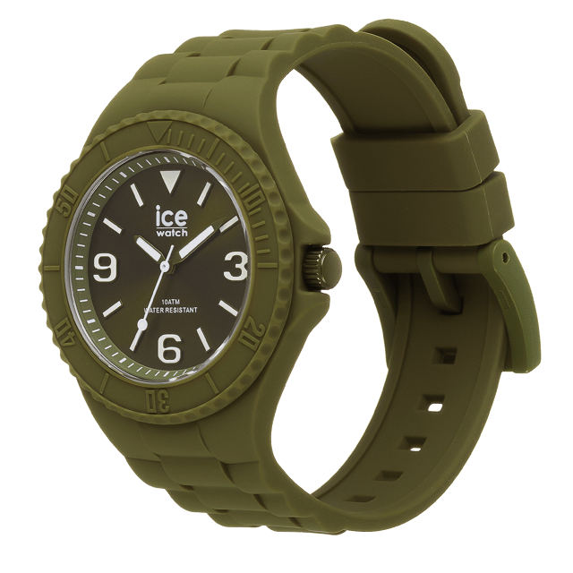 Diese Ice Watch Ice Generation Analog Uhr für  Herren ist das perfekte Accessoire zum tragen oder verschenken. Ihr Grün 40 mm Rund Gehäuse kombiniert mit dem bequemen Grün Armband aus  Silikon garantiert, dass Sie diese atemberaubende Uhr kompromisslos genießen werden. Angetrieben von einem hochwertigen Quarz Uhrwerk und wasserdicht bis 10 bars, läuft Ihre Uhr stets weiter. Diese modische und klassische Uhr passt zu jedem Anlass, zu jedem Outfit und verleiht Ihrem Leben Stil -Diese Analog Uhr verfügt über eine funktion: Leuchtzeiger, Leuchtzeiger Diese hochwertige Uhr hat ein Grün Silikon Band ( 21 cm Länge und 19 mm Breite) mit einer Dornschließe Gehäusedurchmesser: 40 mm,Gehäuse Höhe: 10 mm, Gehäusefarbe: Grün Zifferblattfarbe: Grün