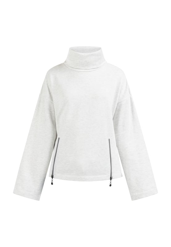 geen voering/geen voering  Kruip lekker weg in een modieuze droom met deze trui van DreiMaster Vintage. Met een heerlijk onconventionele snit en overlappende schouders biedt deze lieveling veel bewegingsvrijheid en is hij uiterst comfortabel om te dragen. De look wordt afgerond door een coltrui en twee ritssluitingen aan de zijkant aan de zoom. Je zult dol zijn op dit knuffelige, zachte it-stuk.  oversized coltrui