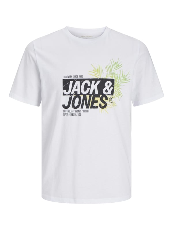 Dit T-shirt is de perfecte mix van eenvoudig ontwerp en opvallende details. De normale pasvorm en klassieke ronde hals met een subtiele geribbelde bies zorgen voor een tijdloze pasvorm die in elke situatie indruk zal maken. De opvallende print op de voorkant geeft het shirt een modern karakter en maakt een stijlvol statement. Dankzij de hoogwaardige materialen is het de hele dag comfortabel om te dragen. Een veelzijdige metgezel die comfort en stijl moeiteloos combineert!