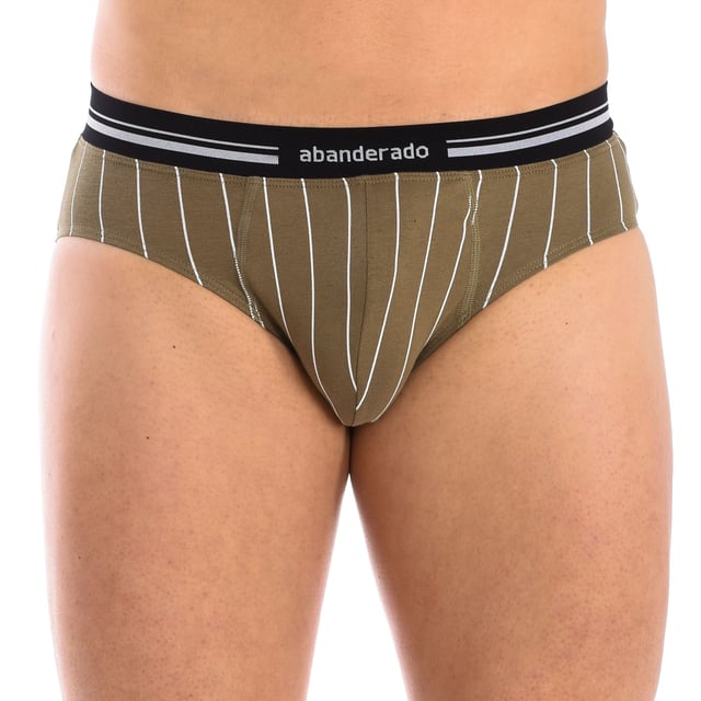 Slip Abanderado.
 Elastic rubber waistband, with brand name on the side.
 Breathable fabric.
 Anatomical front, with the ability to hold without squeezing.
 Seams seen in tone.
 Composition: 96% Cotton, 4% Elastane
 Care:
Hand wash at max temperature. 40º.
 - Do not use bleach.
 - The use of a dryer is not allowed.
 - Iron at max temperature. 130º.
 - Do not dry clean.