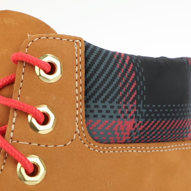 Plaid timberland boots discount