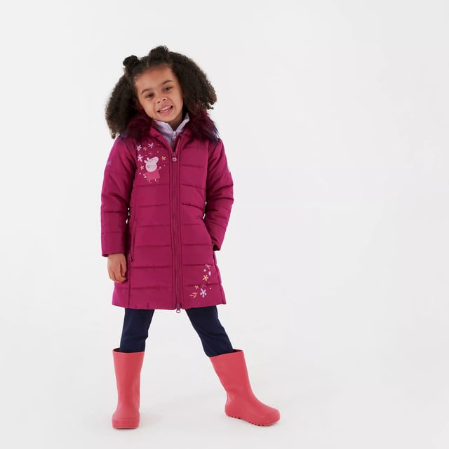 Girls peppa pig coat hot sale