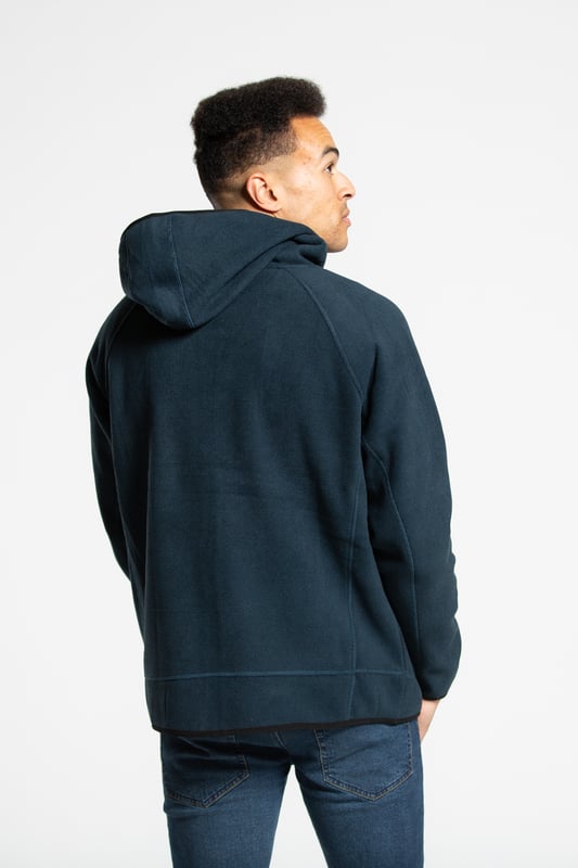 Zip Through Hooded Fleece with Sherpa Lining