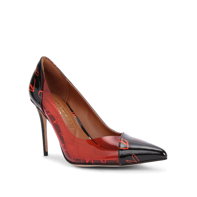 Red vinyl heels 2025