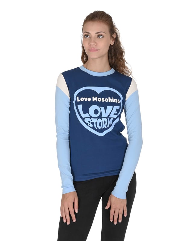By: Love Moschino - Detail: W 4 H74 01 E 1951 4054 MULTI - Colour: Blue - Composition: 96% COTTON + 4% SPANDEX - INLAY: 98% COTTON + 2% SPANDEX - Measures: - Made: TURKEY