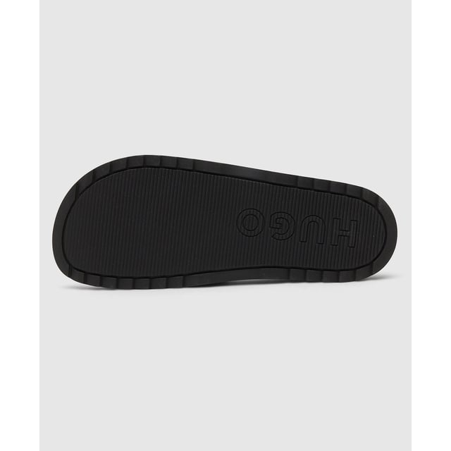 hugo boss sliders black and red