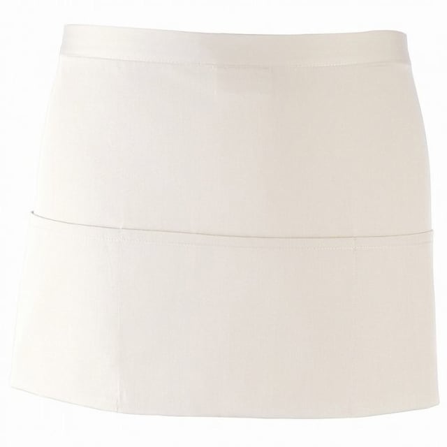 2er-Pack. Kurze Barschürze. 3 offene Taschen. Größe: One Size Abmessungen Breite 60cm. Fall 33cm. Stoff 65% Polyester 35% Baumwolle Twill. Gewicht 195gsm