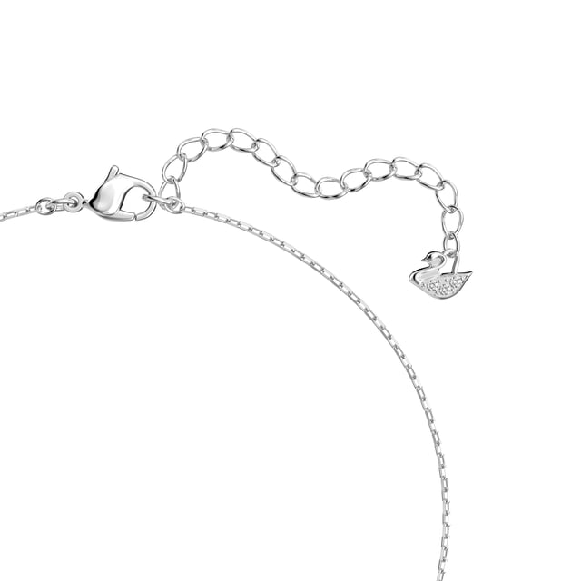 This dazzling Necklace for Women from Swarovski is the perfect gift to spoil yourself or a loved one. The Necklace is made out of Base Metal, colored Silver at Length: 38 cm weighing in at  grams. The Swarovski 'Attract Soul' Women's Base Metal Necklace - Silver 5517117 is delivered in a stunning gift box and carries a two year warranty.
