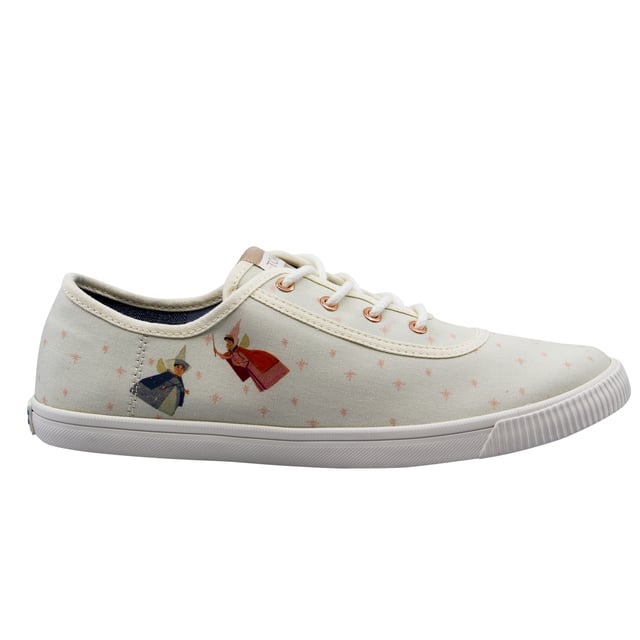Toms x Disney Carmel Fairy Godmother Lace Up Plimsolls Shoes Womens