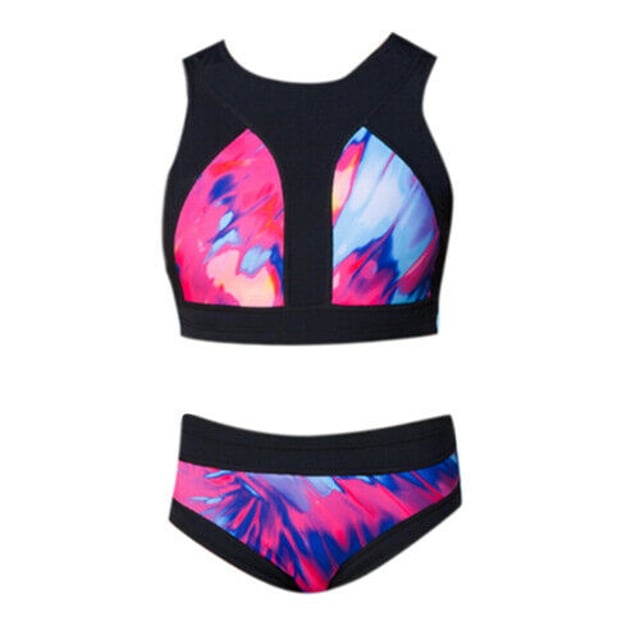 Maru Jango Pacer Black Multicoloured Womens Bikini Set Swimwear FS6579 RW133