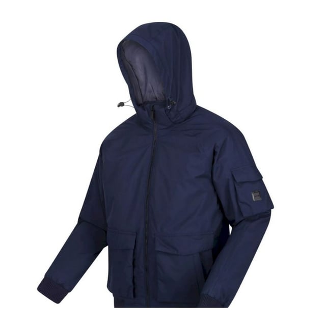 Material: 100% Polyester. Tyg: Stretch. Design: Logotyp. Tygteknik: Andningsbart, slitstarkt, Isotex 8000, Thermo-Guard, Warmloft, vattentätt, vindtätt. Isolerad, tejpade sömmar. Halsringning: Huva. Ärmtyp: Långärmad. Manschett: Ribbad. Funktioner på huva: Dold, påväxt huva, justering med knäppning. Fickor: 1 invändig ficka, 2 nedre fickor, tryckknappsfäste, lockstängning, 1 handvärmarficka. Fästanordning: Hel dragkedja. 8000g/m²,/24 timmar. Nedtill: Ribbad. Hållbarhet: Tillverkad av återvunnet material.