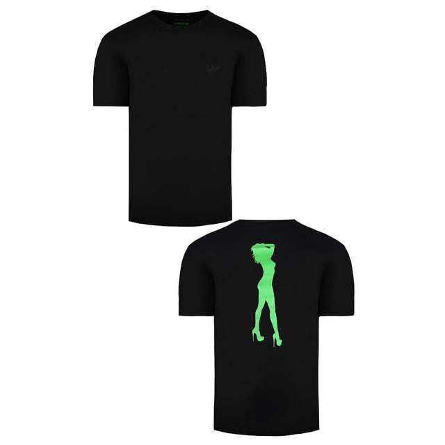 Supra x Heidi Klum Cochs Korte Mouw Crew Neck Zwart Heren T-shirt 101901 008
