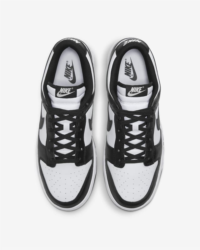 TRUE TO YOUR CREW.
Created for the hardwood but taken to the streets, the Nike Dunk Low Retro returns with crisp overlays and original team colours. This basketball icon channels '80s vibes with premium leather in the upper that looks good and breaks in even better. Modern footwear technology helps bring the comfort into the 21st century.
Benefits
Premium leather in the upper has the perfect sheen and breaks in beautifully.
The modern foam midsole offers lightweight, responsive cushioning.
A padded, low-cut collar adds a sleek look that feels comfortable.
Bold colour-blocking throws it back to the original colourway inspiration: college team colours.
The rubber outsole with classic hoops pivot circle adds durability, traction and heritage style.
Product Details
Low-cut collar
Foam insole
Perforations on the toe
Colour Shown: White/White/Black
Style: DD1391-100