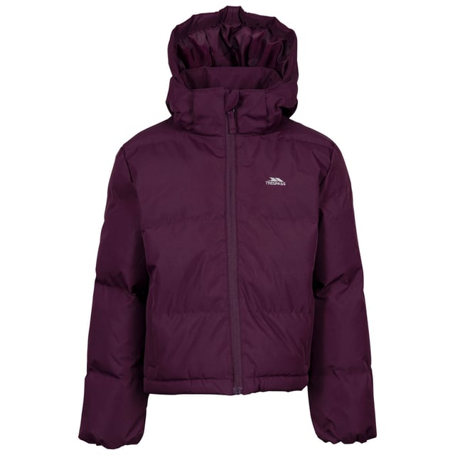Bündchen: Elastisch. Mit Kapuze. Langärmlig. Kapuzenmerkmale: Abnehmbar. Taschenart: Zwei Seitentaschen, Reißverschluss. Durchgehender Reißverschluss. Stil: kurz geschnitten. Design: Logo. Wattiert, Gesteppt. Gewebe: gewebter Stoff.