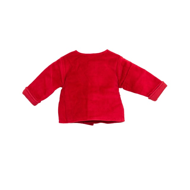 Tufted long-sleeved jacket.
 Closed round neck.
 Button closure at the front.
 Brand name embroidered on the lower front side.
 Inner lining.
 Composition: 80% Cotton, 20% Polyester
 Care:
- Wash maximum at 40ºC.
 - Iron at medium temperature, max. 150ºC.
 - It is not allowed to use a dryer.
 - Do not use bleach.
 - Does not support dry cleaning.