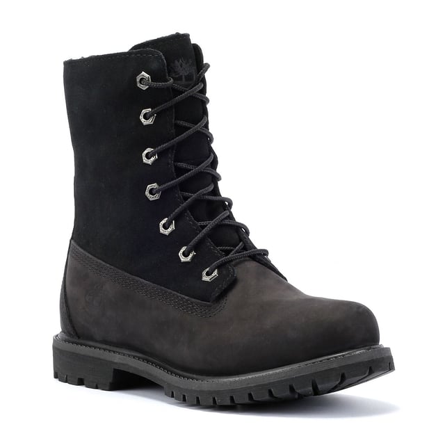 Step into ultimate comfort with these boots featuring a waterproof Premium Timberland® leather and ReBOTL™ fabric upper. Lined with cozy ReBOTL™ fabric faux fur and equipped with a waterproof membrane for all-weather protection. The anti-fatigue removable footbed ensures lasting comfort, while the durable rubber lug outsole provides superior traction.