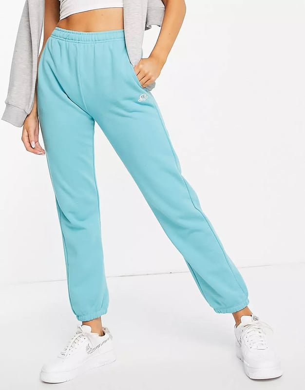 Champion Womens Oversized Joggers With Small Logo in Teal