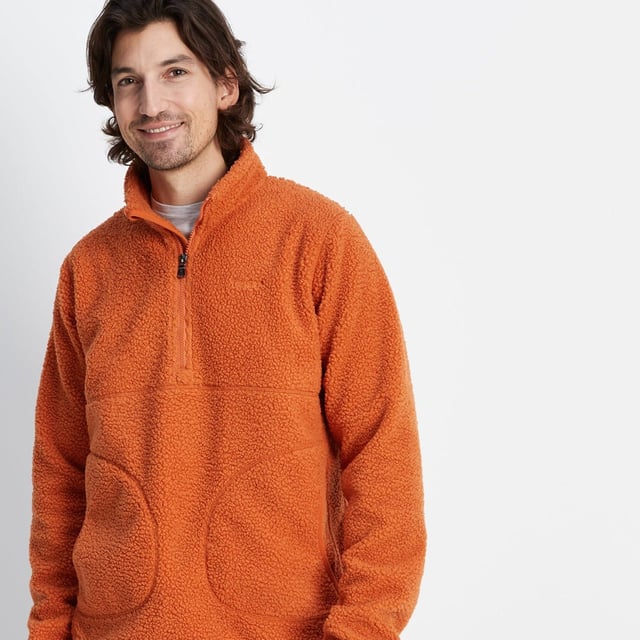 Mens sherpa fleece pullover store