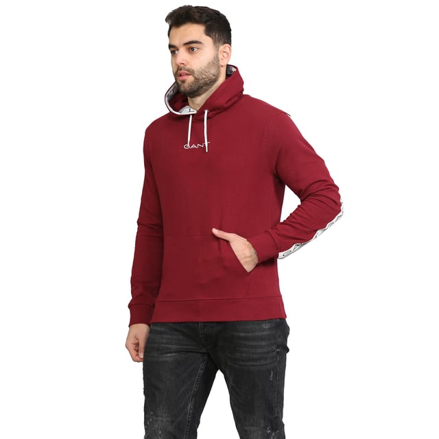 Gant Mens Pullover Striped Hoodie
