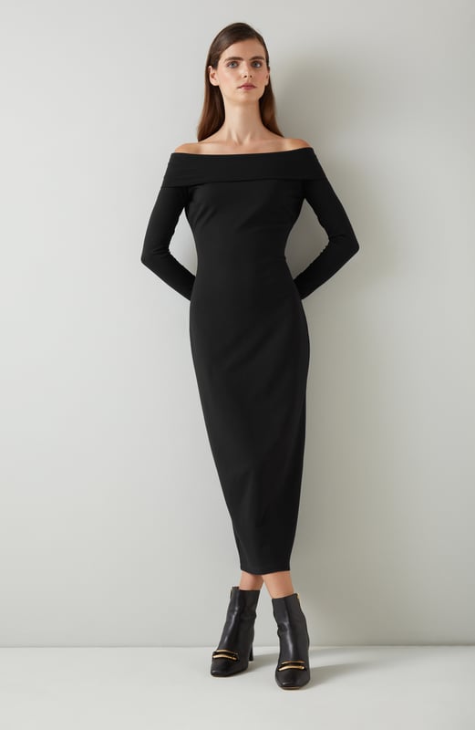 LK Bennett Oda Dresses Black