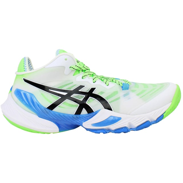 Steigern Sie Ihre Leistung auf dem Platz mit den weißen Asics Metarise Herren-Volleyballschuhen. Diese Schuhe wurden für explosive Bewegungen und schnelle Seitenwechsel entwickelt und kombinieren ein leichtes Design mit fortschrittlicher Dämpfung und hervorragender Bodenhaftung. So bleiben Sie bei jedem Spiel beweglich und gut gestützt. Das strahlend weiße Finish sorgt für einen eleganten, modernen Look, der auf dem Platz hervorsticht und die leistungsstarken Eigenschaften des Schuhs perfekt ergänzt. Hauptmerkmale: Obermaterial aus technischem Mesh: Bietet hervorragende Atmungsaktivität und eine sichere, anpassungsfähige Passform, damit Ihre Füße auch bei intensiven Ballwechseln kühl und bequem bleiben. Reaktionsschnelle Dämpfung: Die fortschrittliche Zwischensohlentechnologie absorbiert Stöße bei Sprüngen und schnellen Bewegungen, reduziert Ermüdungserscheinungen und schützt Ihre Gelenke. Strapazierfähige, nicht abfärbende Außensohle: Die speziell für Hallen entwickelte, griffige Gummi-Außensohle bietet zuverlässigen Halt und Stabilität und steigert Ihre Leistung bei jedem Spielzug. Verbesserter seitlicher Halt: Verstärkte Designelemente bieten optimale Stabilität bei schnellen Drehungen und Richtungswechseln und sorgen dafür, dass Sie Balance und Kontrolle behalten. Leichtbauweise: Fördert Agilität und Geschwindigkeit und ermöglicht Ihnen schnelle Bewegungen über den Platz, ohne dass unnötiges Gewicht Sie behindert. Steigern Sie Ihr Spiel mit den weißen Volleyballschuhen Asics Metarise für Herren – Ihrem perfekten Partner für Kraft, Präzision und Höchstleistung auf dem Volleyballfeld.