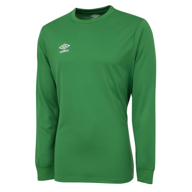 100% Polyester. Fabric: Micro Eyelet. Design: Logo. Neckline: Crew Neck, Ribbed. Sleeve-Type: Long-Sleeved. Cuff: Ribbed.