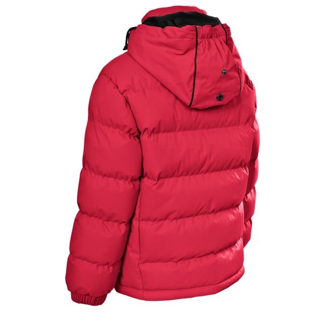 Gepolsterte Jacke. Verstellbare, abzippbare Kapuze. 3 Reißverschlusstaschen mit niedrigem Profil. Elastische Manschetten. Kordelzug am Saum. Daunenähnlicher Look mit einer Polyesterfüllung. Die Coldheat-Isolierungstechnologie sorgt dafür, dass die leichten, strapazierfähigen und weichen Fasern die Wärme, die Ihr Körper erzeugt, einschließen und halten. So bleiben Sie auch unter den kältesten und härtesten Bedingungen warm und bequem und können sich frei bewegen. 100% Polyester.