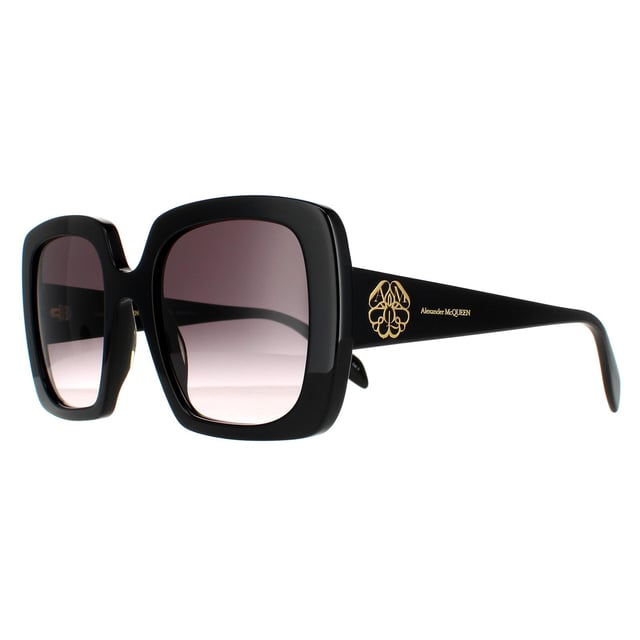サングラス ALEXANDER MCQUEEN Woman Sunglasses Black AM0378S 001 Alexander McQueen AM0378S 001 Sunglasses - US