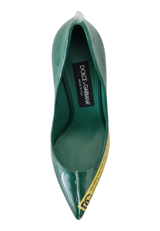 Dolce and gabbana emerald heels online