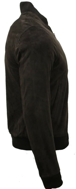 Invest in timeless panache with this stylish, cool leather jacket crafted from butter soft goat suede leather. This retro jacket features elasticated hems and cuffs and also a zip front closure to accommodate a more comfort fit. Give your causal looks the perfect finishing word and team this style with jeans and high-top trainers