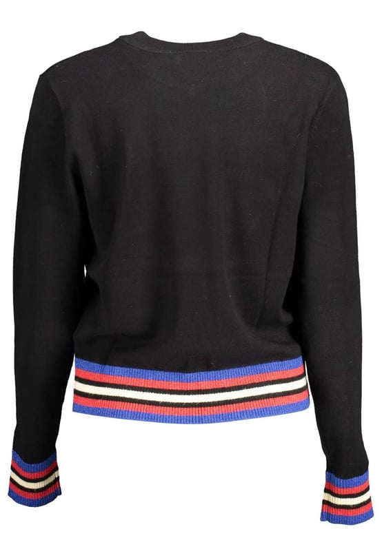 Long-sleeved shirt
  Round neck
  Contrasting details
  Logo
  Designed for women
Material: 43% Polyester 2% Elastane 47% Viscose 3% Acrylic 4% Polyamide 1% METALLISED Fiber