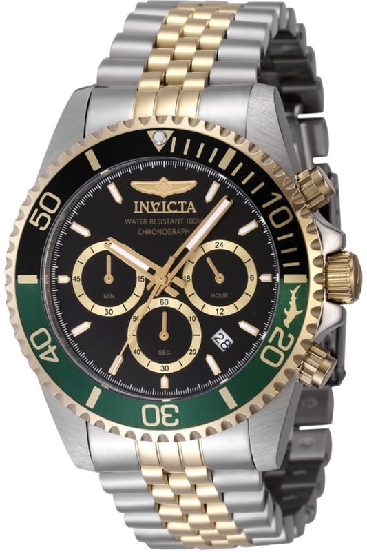 Invicta Pro Diver 48116 Heren Horloge - Quartz Uurwerk - Roestvrij Staal met zwarte Wijzerplaat - 43mm Invicta Pro Diver 48116 Heren Horloge - Quartz Uurwerk - Roestvrij Staal met zwarte Wijzerplaat - 43mm