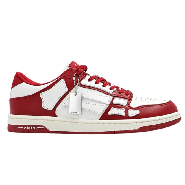 Zapatillas Lona Rojas Zapatillas Amiri Skel Top Low Para Hombre
