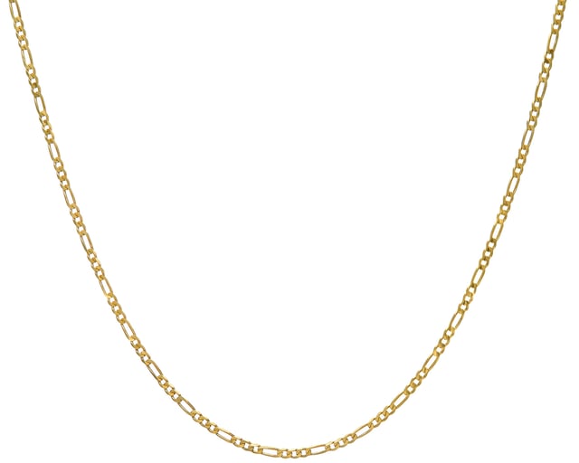 9K (375) geel goud: 7,2 gram; # Afmeting: 51 cm x 0,3 cm