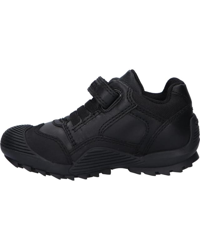 SHOES GEOX FOR BOY J0424B 043ME J SAVAGE Black, Padded insole, Nonslip soles, Flexible sole