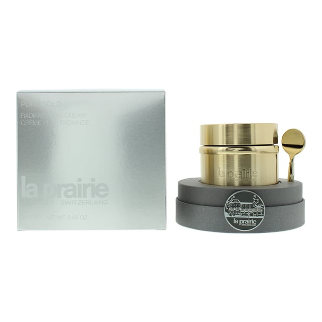 La Prairie Pure Gold Radiance Eye Cream is a luxurious treatment that restores the skin’s radiance while depositing shimmering gold particles for a luminous glow. This advanced formula features a time-release blend of replenishing active ingredients that effectively targets signs of aging around the eyes, including loss of firmness, wrinkles, dryness, and dark circles. The cream delivers intense hydration and revitalization, leaving the eye area looking smoother, brighter, and more youthful.